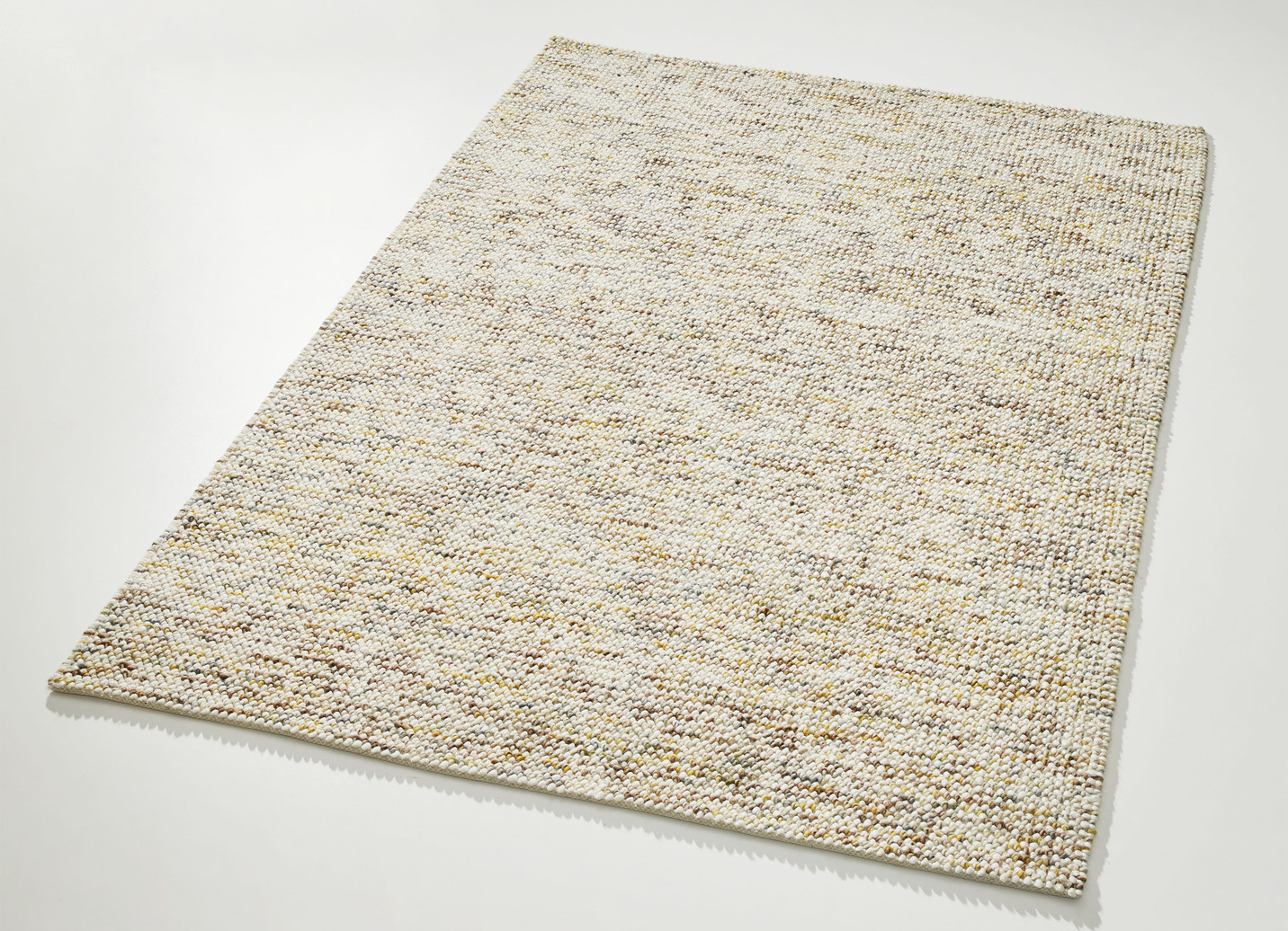 Brücken und Teppich aus Jute und Wolle, Größe 118 (Brücke, 80x150 cm), Beige von BADER