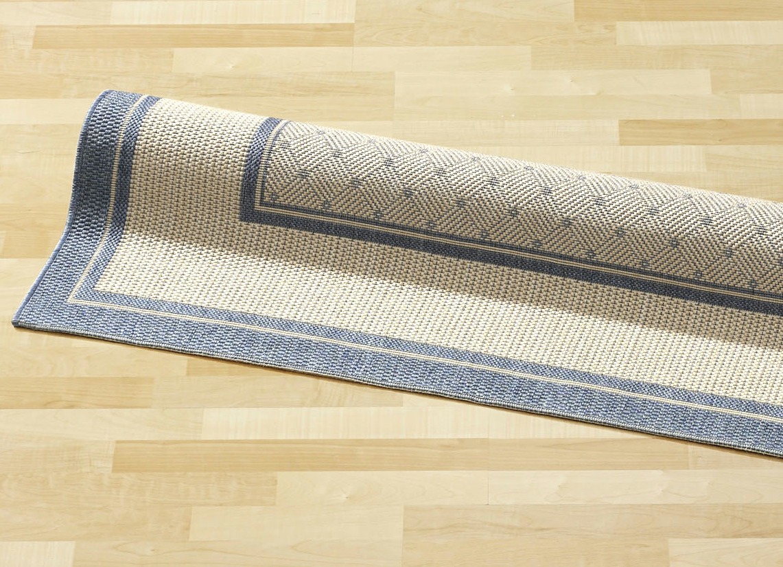 Brücken und Teppiche in hochwertiger Sisal-Optik, Größe 249 (Teppich, 160x230 cm), Blau von BADER