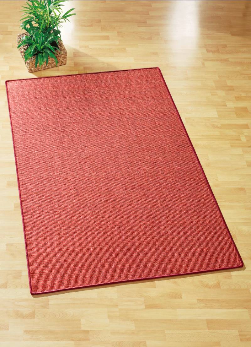 Brücken und Teppiche aus Sisal – die reine Natur, Größe 265 (Teppich, 200x250 cm), Rot von BADER