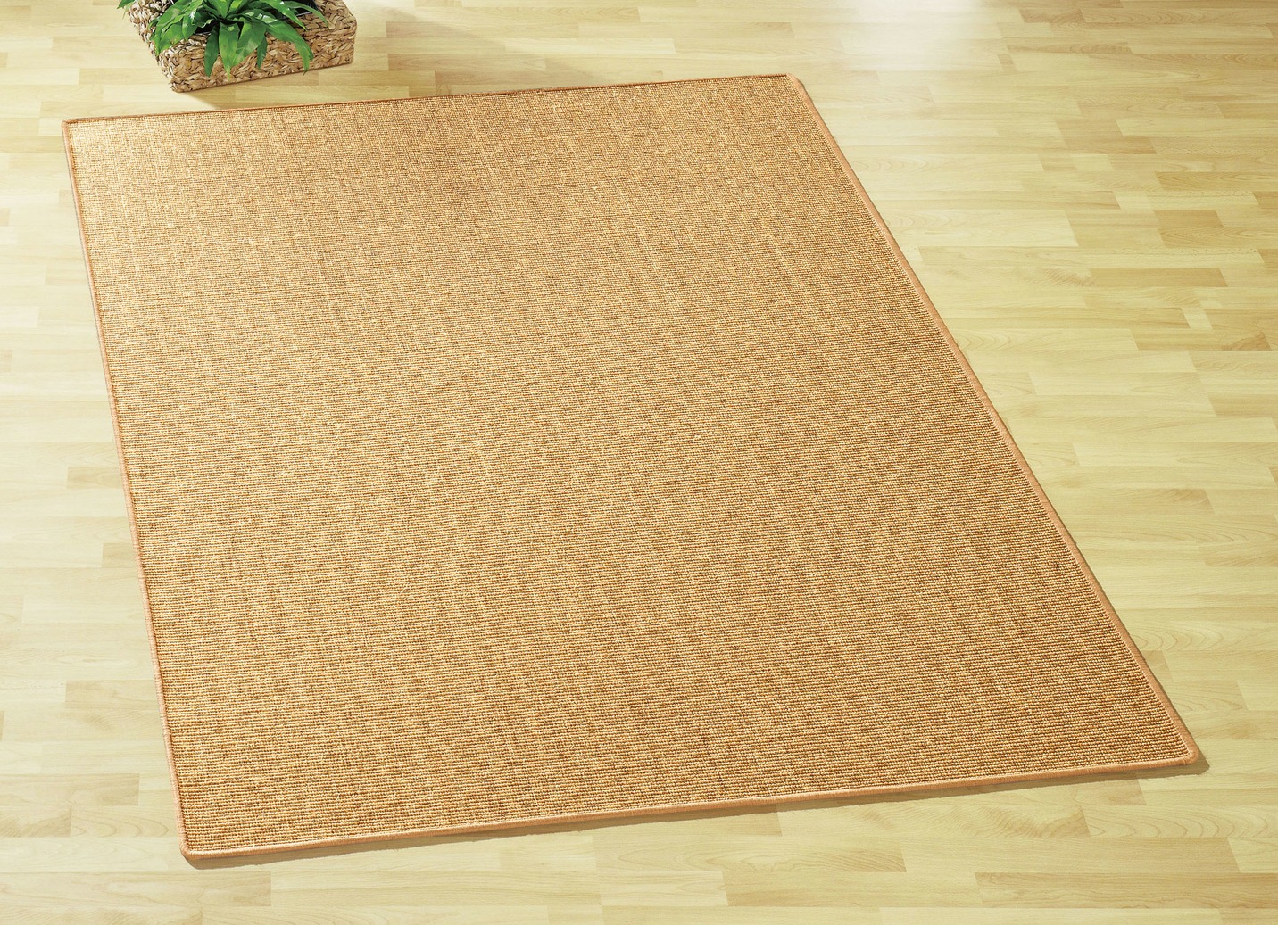 Brücken und Teppiche aus Sisal – die reine Natur, Größe 305 (Teppich, ø 160 cm), Apricot von BADER