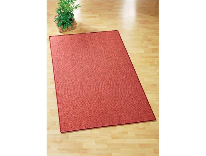 Brücken und Teppiche aus Sisal – die reine Natur, Größe 313 (Teppich, ø 250 cm), Rot von BADER