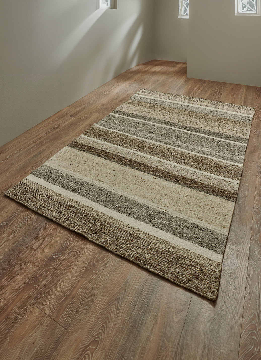 Brücken und Teppiche aus natürlichen Materialien, Größe 165 (Brücke, 120x180 cm), Gestreift von BADER