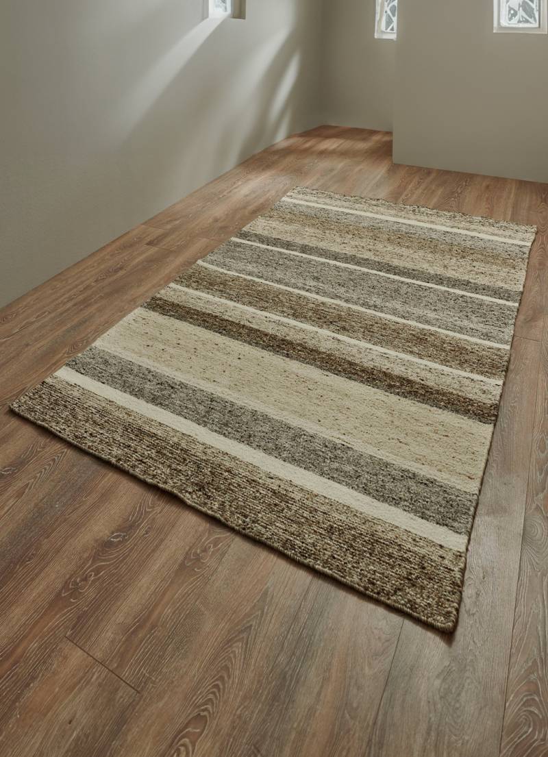 Brücken und Teppiche aus natürlichen Materialien, Größe 165 (Brücke, 120x180 cm), Gestreift von BADER