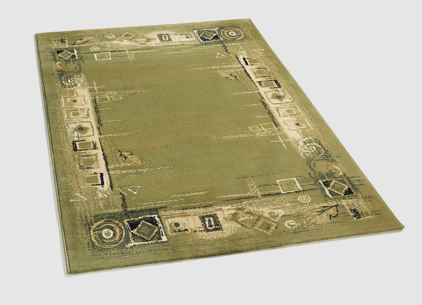 Brücken und Teppiche für Fußbodenheizung geeignet, Größe 120 (Brücke, 100x200 cm), Grün von BADER