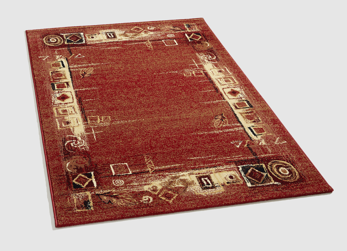 Brücken und Teppiche für Fußbodenheizung geeignet, Größe 249 (Teppich, 160x230 cm), Rot von BADER