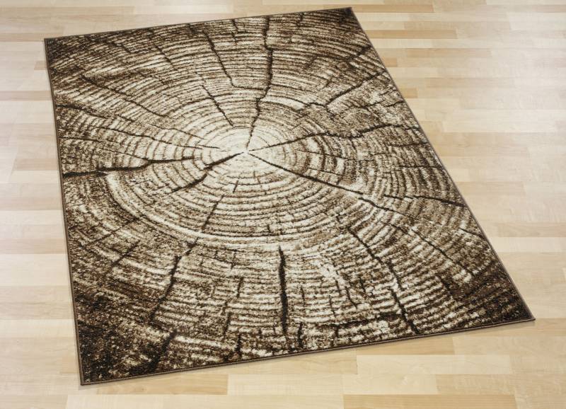 Brücken und Teppiche in Heatset-Frisé Qualität, Größe 164 (Brücke, 120x170 cm), Braun von BADER