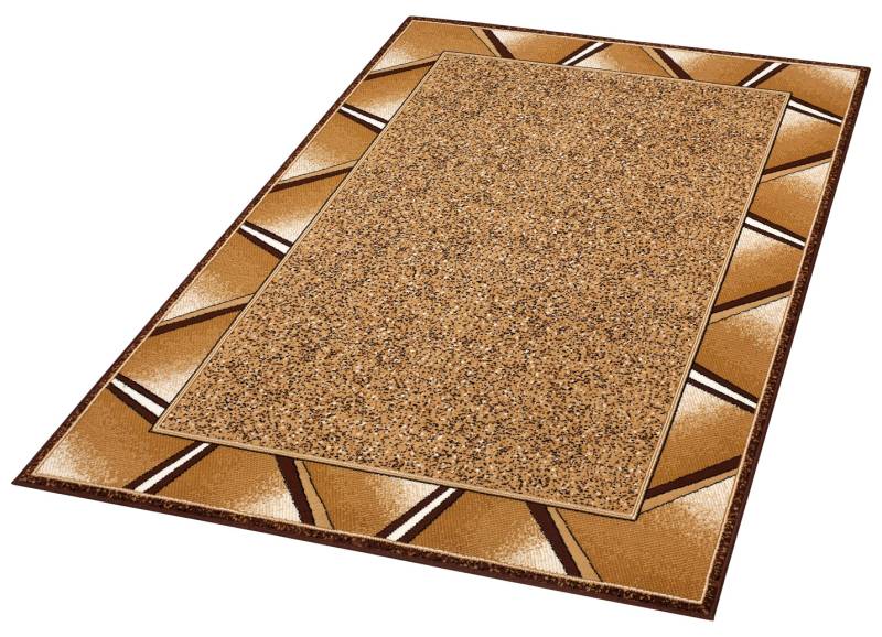 Brücken und Teppiche mit ansprechender Bordüre, Größe 298 (Teppich, 280x365 cm), Beige von BADER