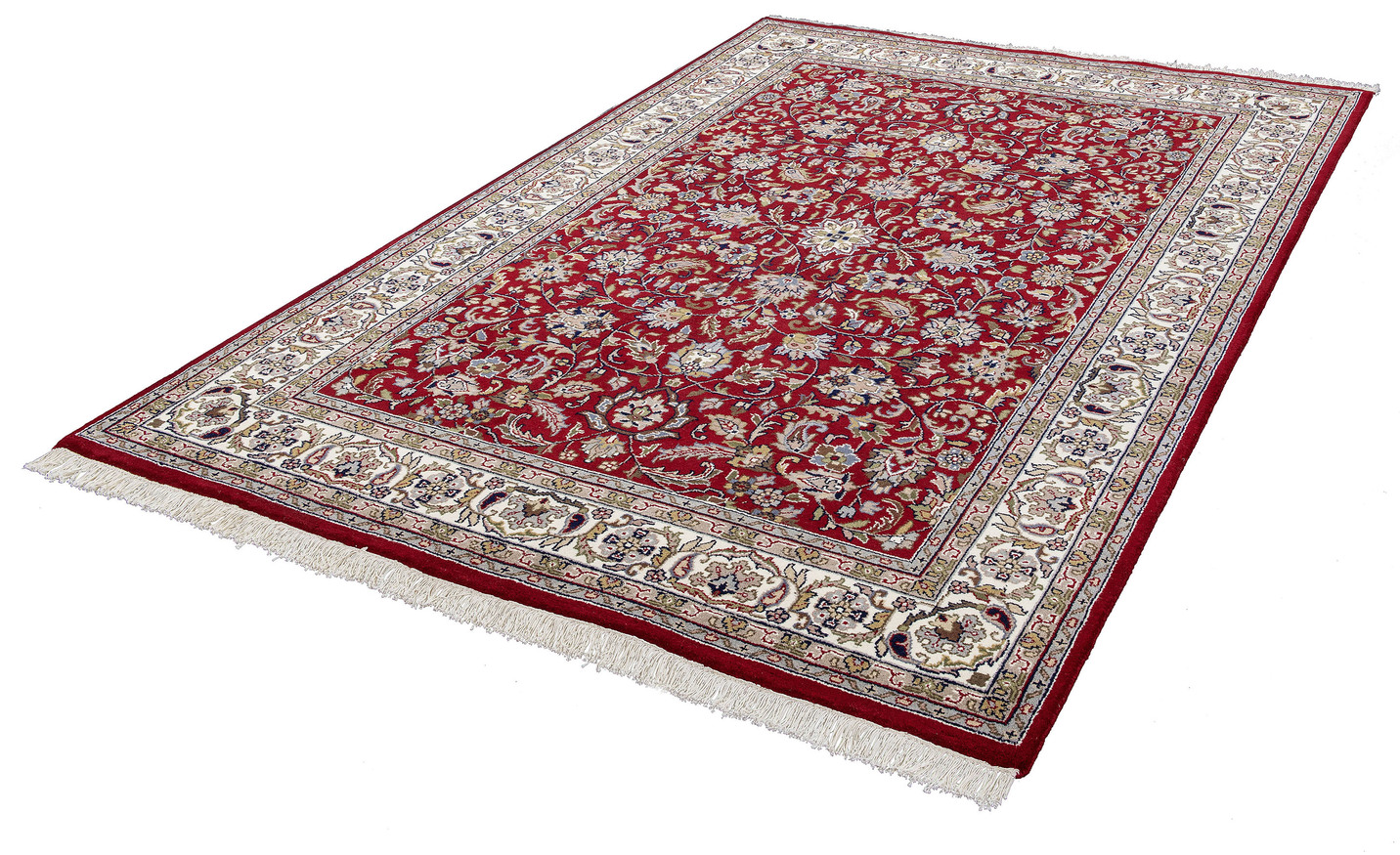 Brücken und Teppiche mit traditionsreichem Dessin, Größe 165 (Brücke, 120x180 cm), Qualität Qualität Spezial, Rot von RUGMARK