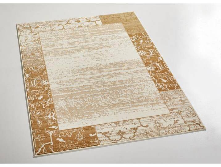 Brücken und Teppiche mit zeitlos schön verzierter Bordüre, Größe 288 (Teppich, 240x330 cm), Beige von BADER