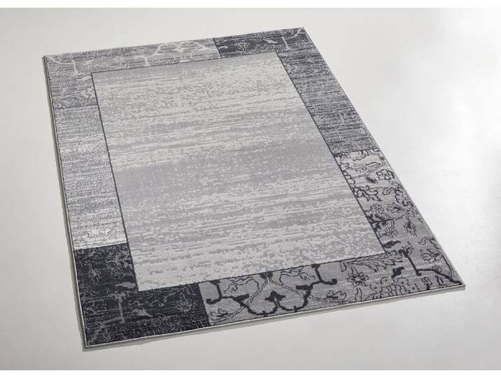 Brücken und Teppiche mit zeitlos schön verzierter Bordüre, Größe 288 (Teppich, 240x330 cm), Silber von BADER