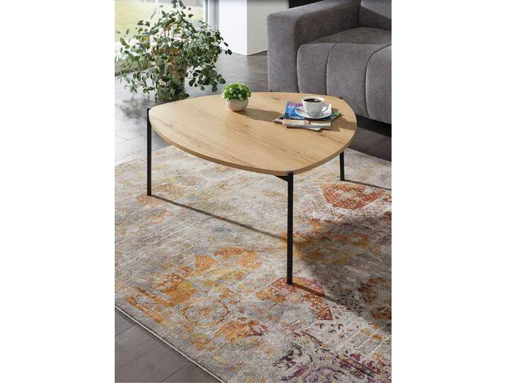 Couchtisch im Loft-Design mit Metallgestell, Eiche von BADER