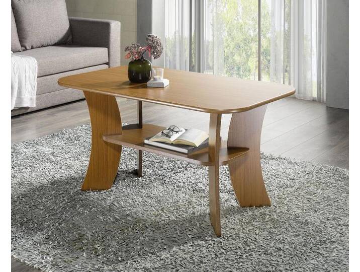 Couchtisch mit Melaminharzbeschichtung, Nussbaum von BADER