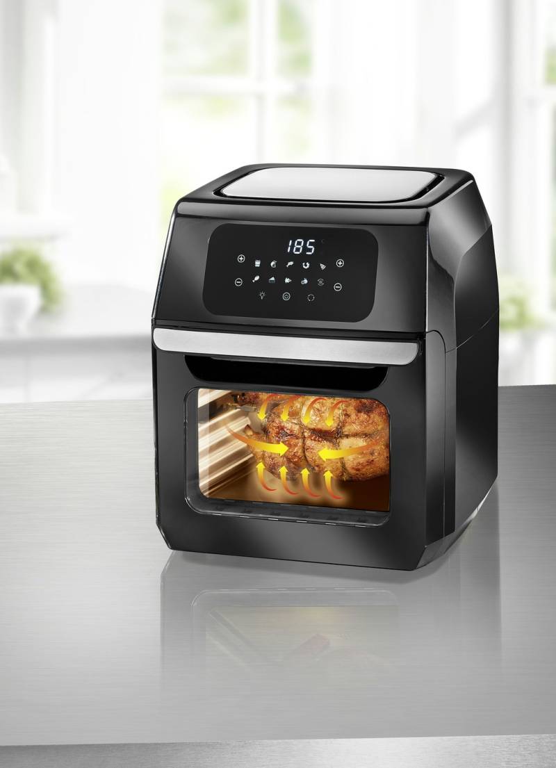 Digitale Heißluft-Fritteuse mit Grillfunktion, Schwarz Digitale Heißluft-Fritteuse mit Grillfunktion, Schwarz von BADER