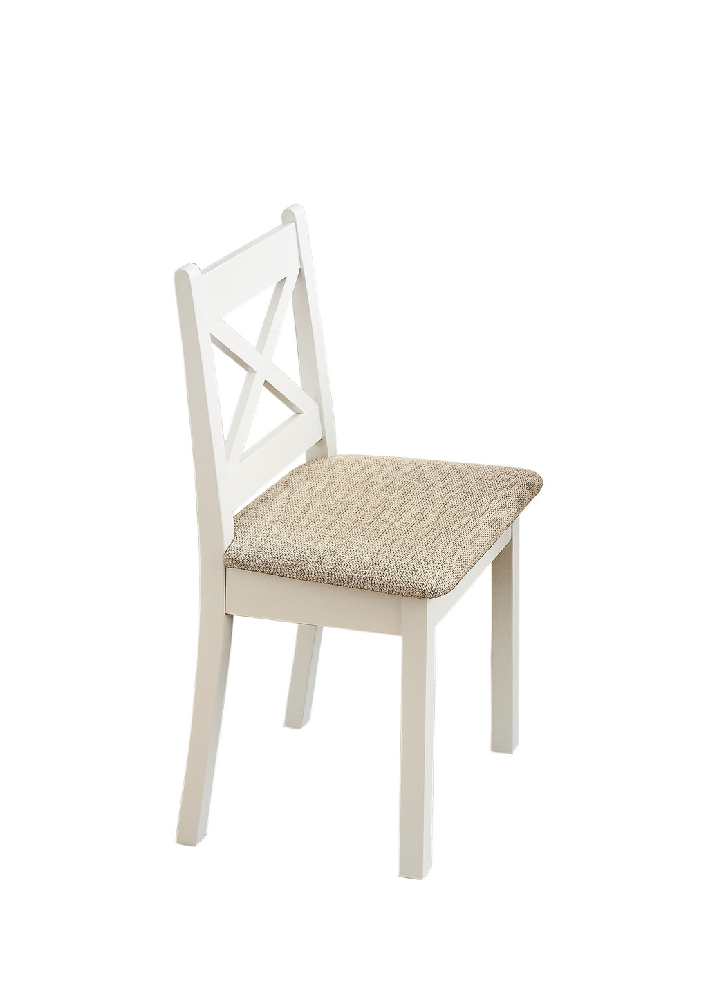 Esszimmermöbeln, Stühle, 2er-Set, Weiss-Beige von BADER