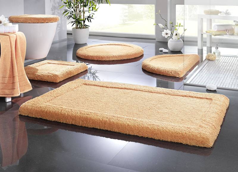 Premium Badgarnitur Superfine Microfaser, Größe 101 (Teppich, 50/ 90 cm), Pfirsich von BADER