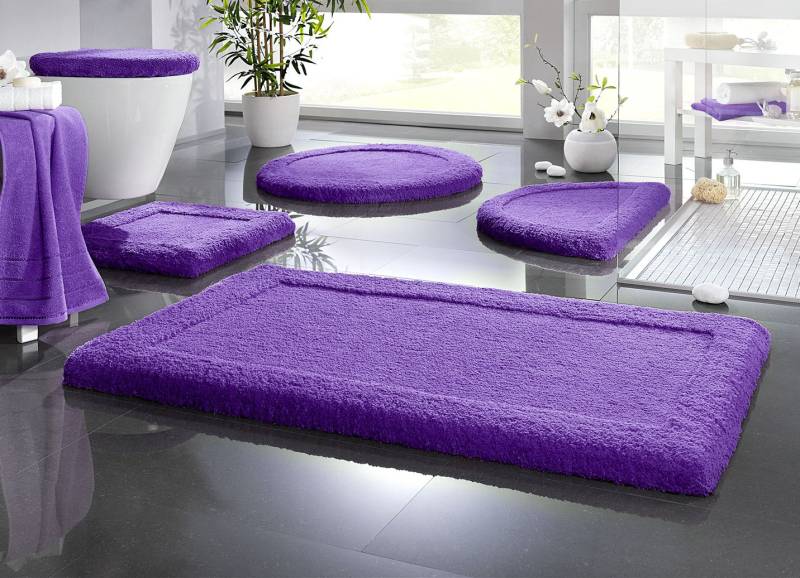 Premium Badgarnitur Superfine Microfaser, Größe 102 (Teppich, 60/100 cm), Lila von BADER