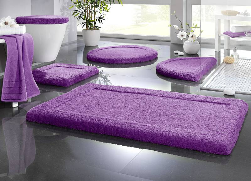 Premium Badgarnitur Superfine Microfaser, Größe 102 (Teppich, 60/100 cm), Pflaume von BADER