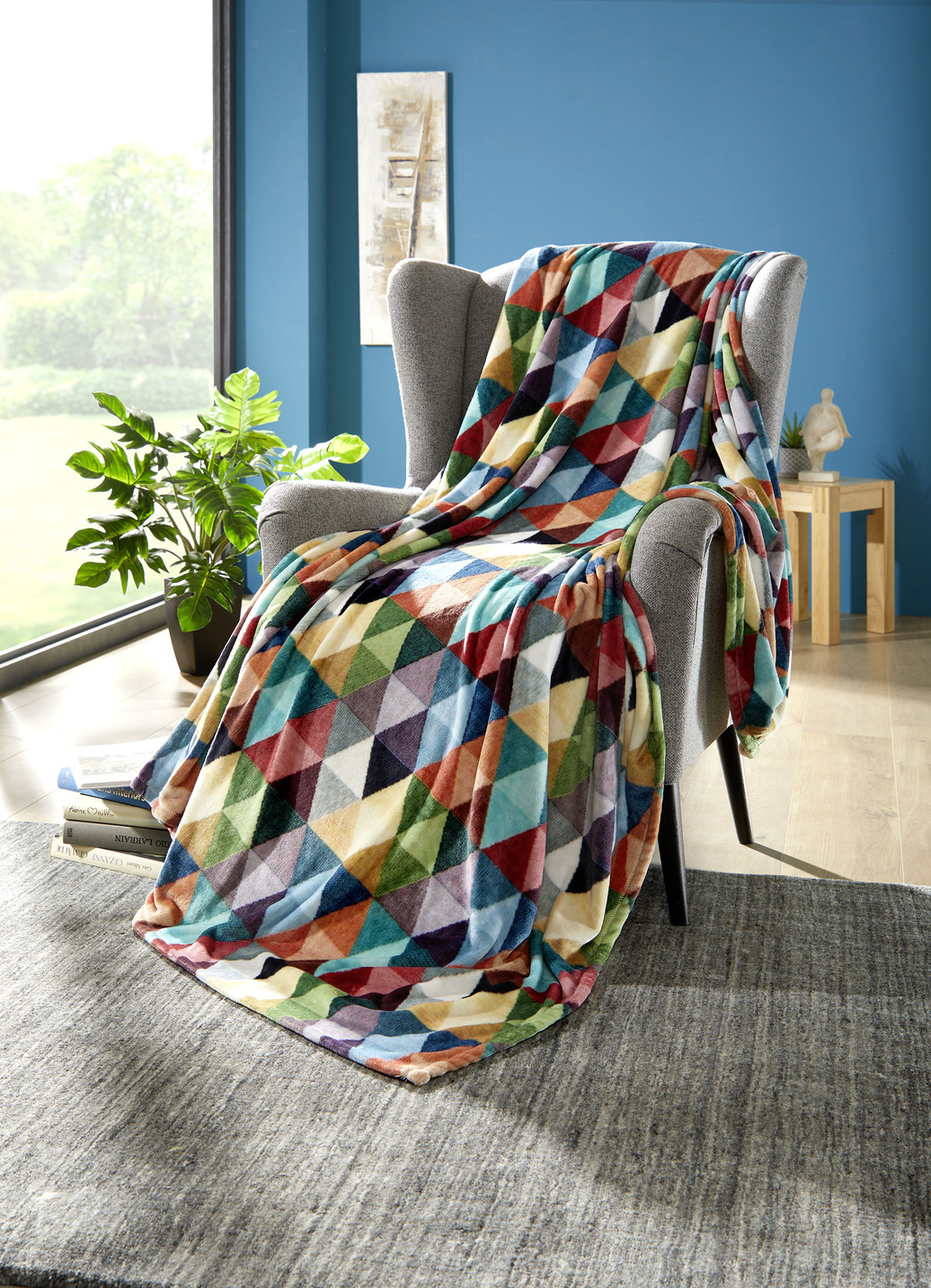 Farbenfrohe Wohndecke mit Anti-Statik-Ausrüstung, Multicolor Farbenfrohe Wohndecke mit Anti-Statik-Ausrüstung, Multicolor von BADER