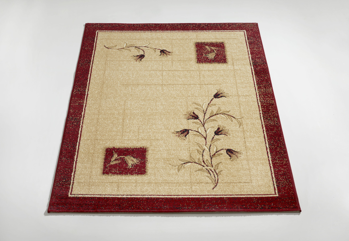 Faszinierende Brücken und Teppiche, Größe 288 (Teppich, 240x340 cm), Bordeaux von BADER