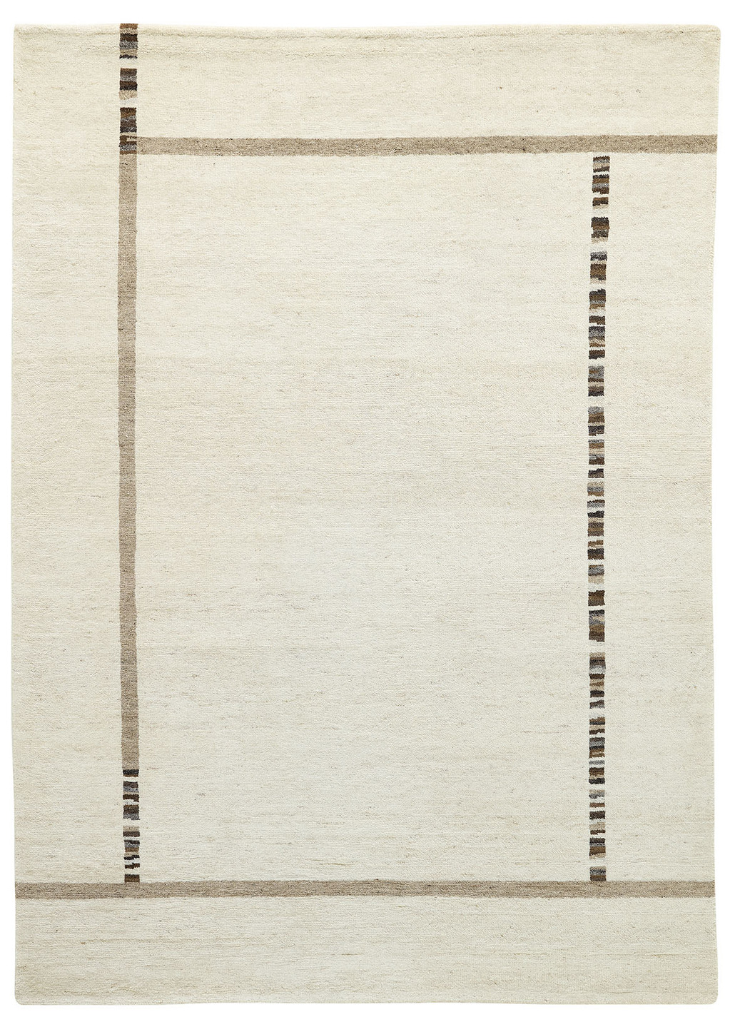 Handgefertigte Brücken und Teppiche, Größe 165 (Brücke, 120x180 cm), Qualität Klassik, Natur von BADER