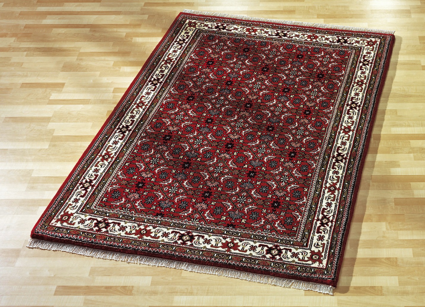 Handgeknüpfte Brücken und Teppiche, Größe 290 (Teppich, 250x300 cm), Rot von BADER