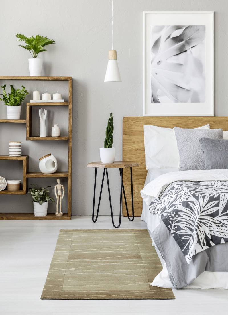 Handgeknüpfte Brücken und Teppiche in Naturfaser-Qualität, Größe 185 (Brücke 140x200 cm), Beige von BADER