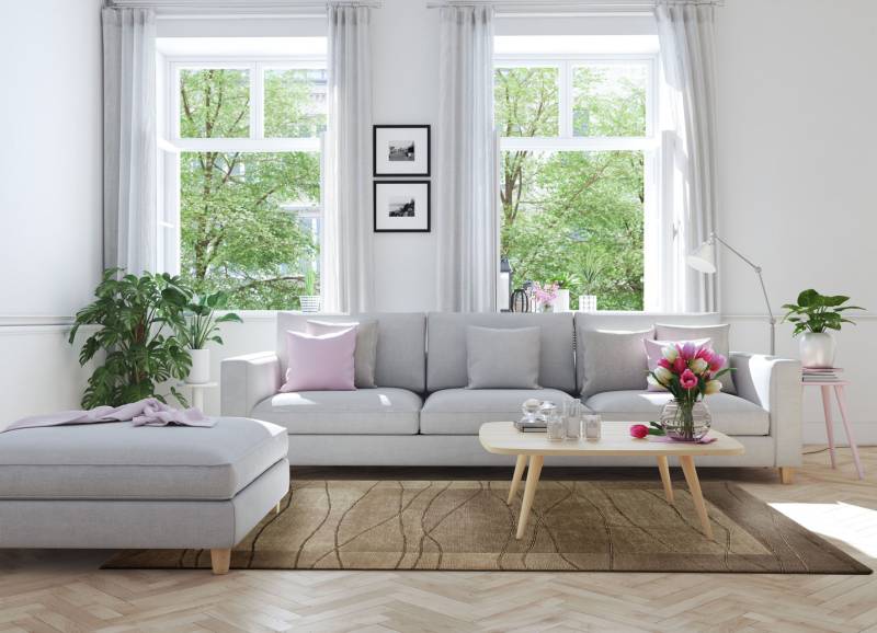 Handgeknüpfte Brücken und Teppiche in Naturfaser-Qualität, Größe 284 (Teppich 200x300 cm), Hellbraun von BADER