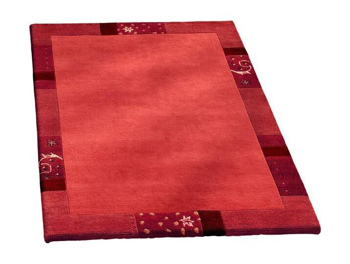Handgetuftete Brücken, Teppiche und Bettumrandung, Größe 279 (Teppich, 190x290 cm), Rot von BADER