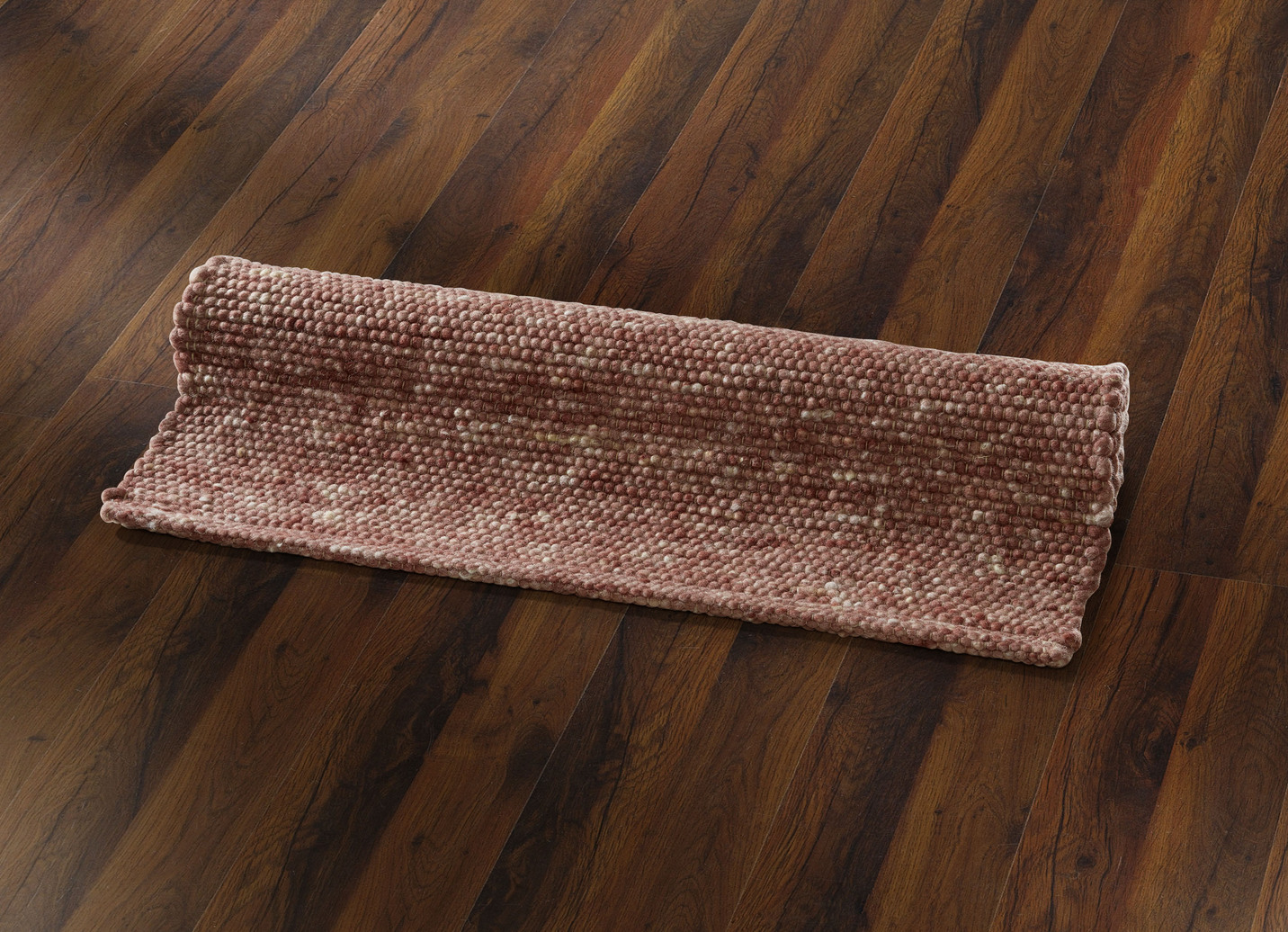Handgewebte Brücken und Teppiche aus reiner Naturfaser, Größe 256 (Teppich, 170x240 cm), Rot von BADER