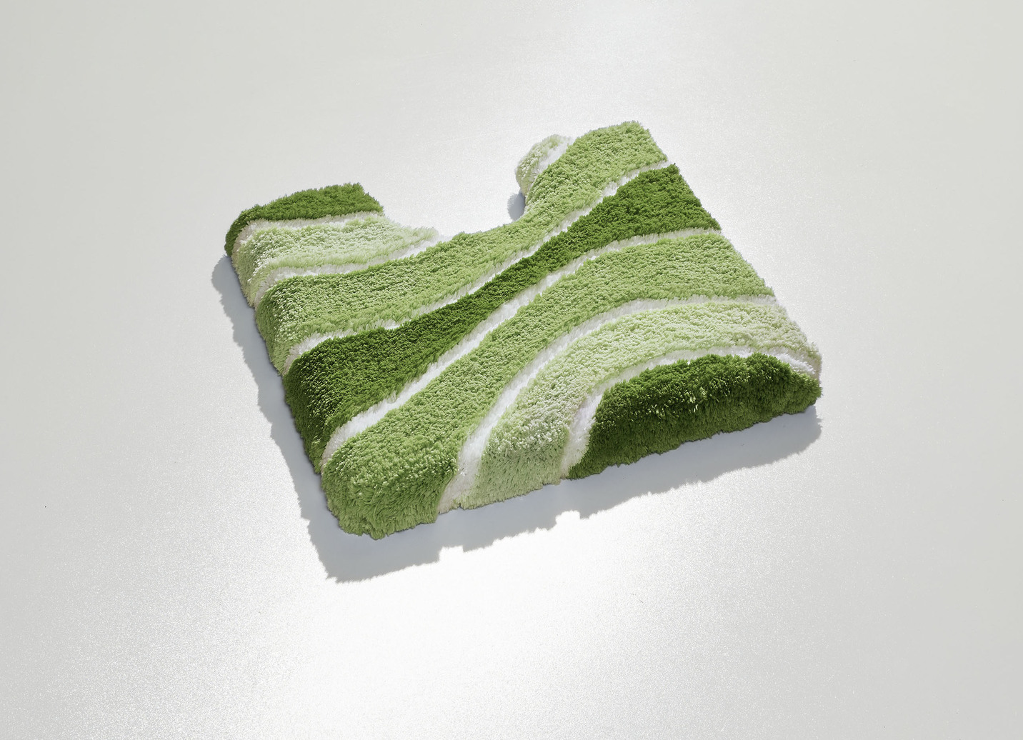 Herrlich weiche Badgarnitur, Größe 108 (Stand-WC-Vorleger, 50/ 50 cm), Grün von BADER