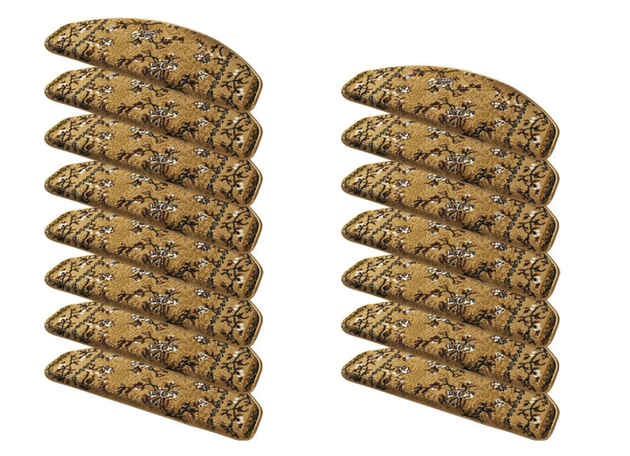 Herrliche, gewebte Stufenmatten, Größe 325 (Stufenmatten, 15er-Pack), Beige von BADER