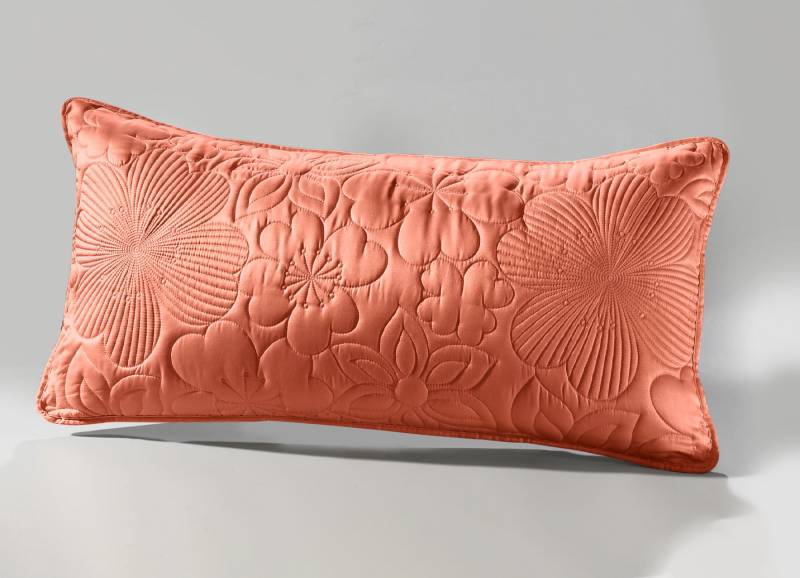 Hervorragend verarbeitete Tagesdecke und passende Kissenbezüge, Größe 924 (Kissenbezug, 40x 80 cm), Altrosa von BADER