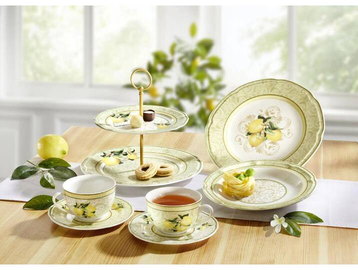 Hochwertige Fine-Bone-China-Porzellan-Serie, Teetassen mit Unterteller, 2er-Set von BADER