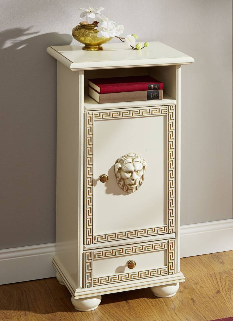 Hochwertiges Möbelprogramm mit Verzierungen, Kommode, 2-türig, Creme-Gold Hochwertiges Möbelprogramm mit Verzierungen, Kommode, 2-türig, Creme-Gold von BADER