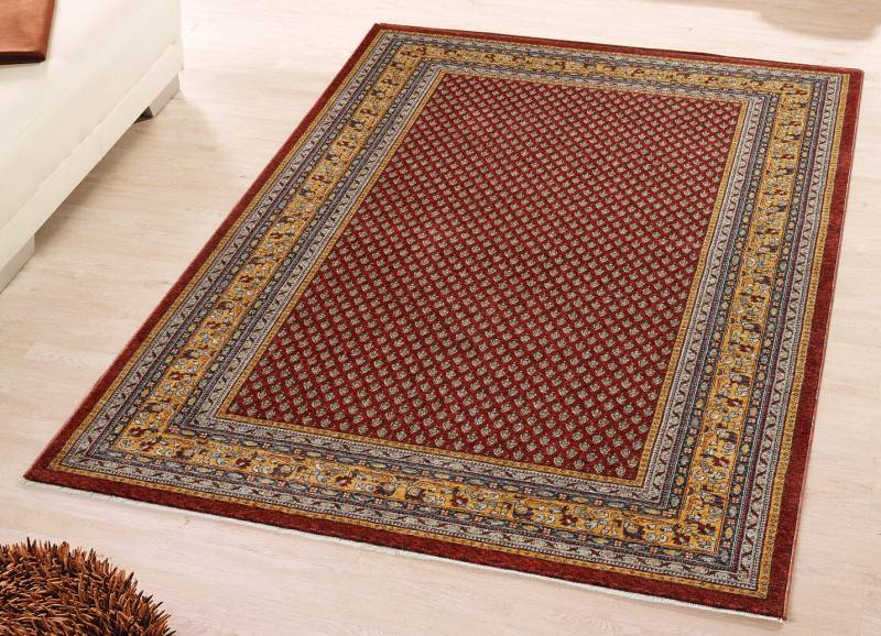 Klassisch schöne Brücken und Teppiche mit hoher Flordichte, Größe 113 (Brücke, 80x150 cm), Rot von BADER