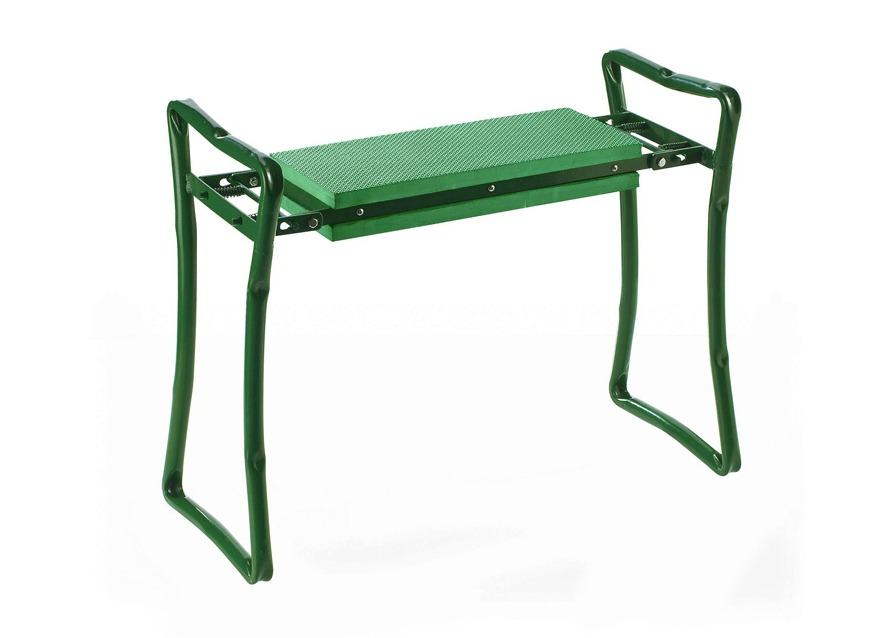 Knie-Stuhl zum Sitzen und Knien mit Gestell aus Metall, Grün von BADER
