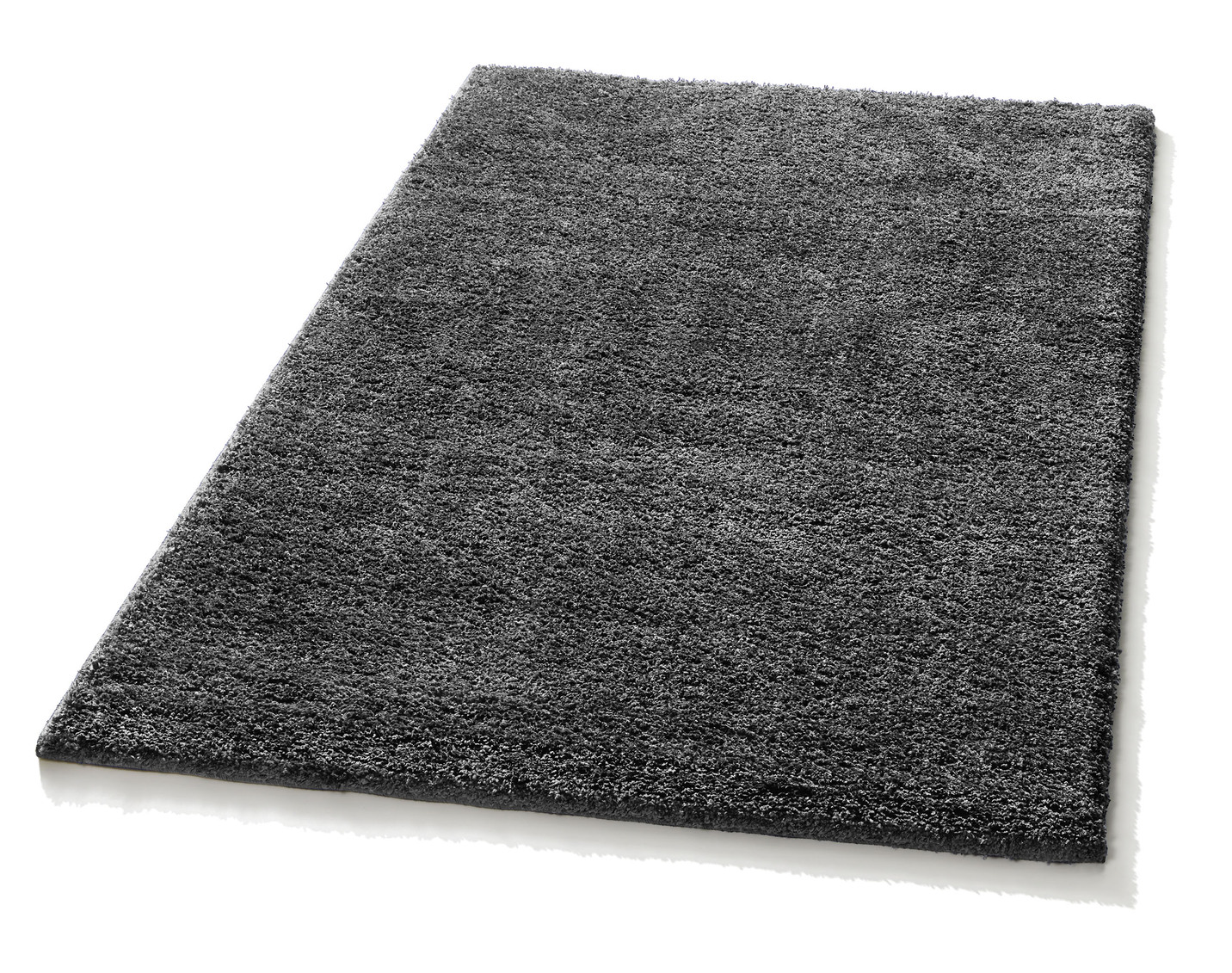 Kombistarke Brücken, Galerien und Teppiche aus dichtgewebtem Shaggy-Flor, Größe 111 (Brücke, 60x110 cm), Anthrazit von BADER