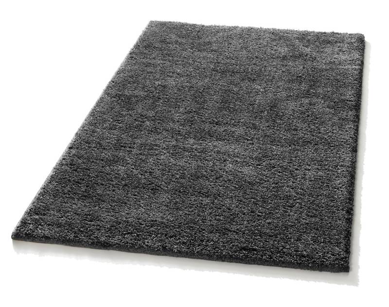 Kombistarke Brücken, Galerien und Teppiche aus dichtgewebtem Shaggy-Flor, Größe 111 (Brücke, 60x110 cm), Anthrazit von BADER