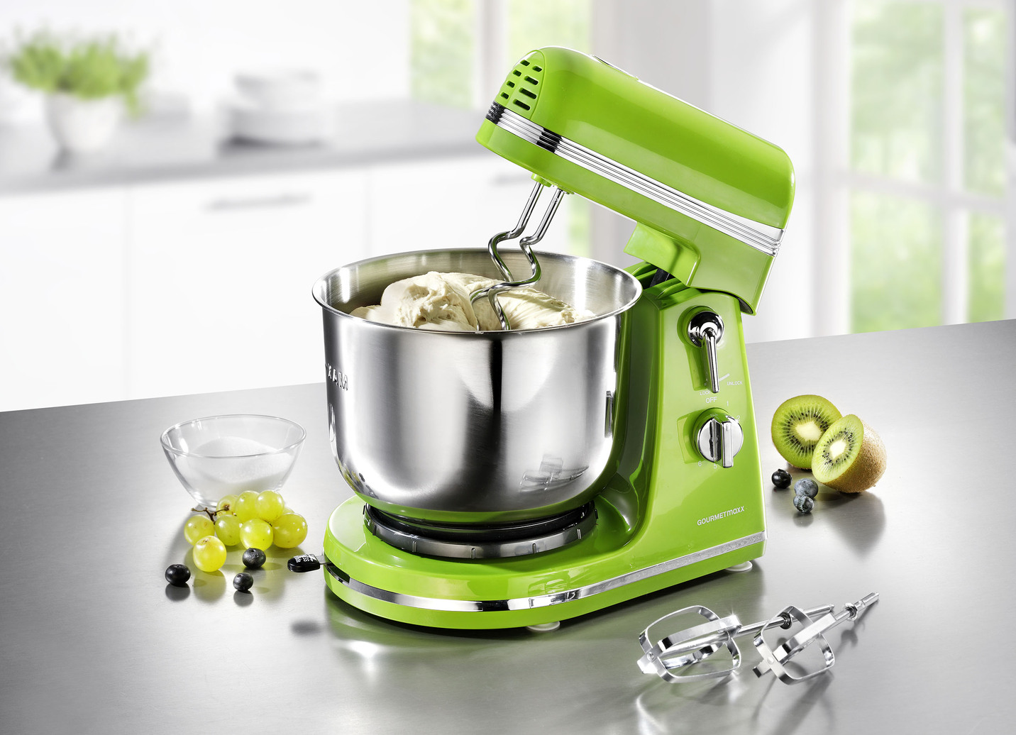 Küchenmaschine in 6 Geschwindigkeitsstufen, Grün Küchenmaschine in 6 Geschwindigkeitsstufen, Grün von BADER