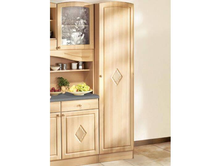 Küchenprogramm mit profilierter Front, Seitenschrank, Buche Küchenprogramm mit profilierter Front, Seitenschrank, Buche von BADER