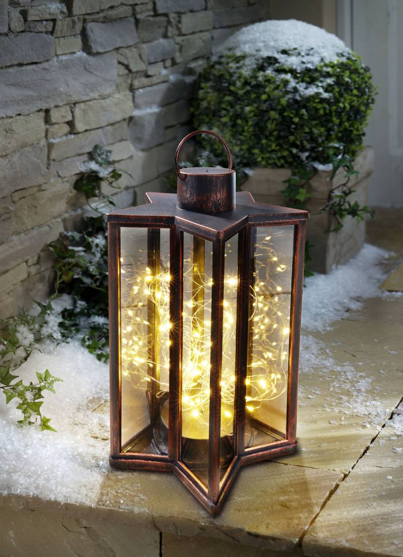 LED-Laterne Stern zum Hängen oder Stellen, Kupfer LED-Laterne Stern zum Hängen oder Stellen, Kupfer von BADER