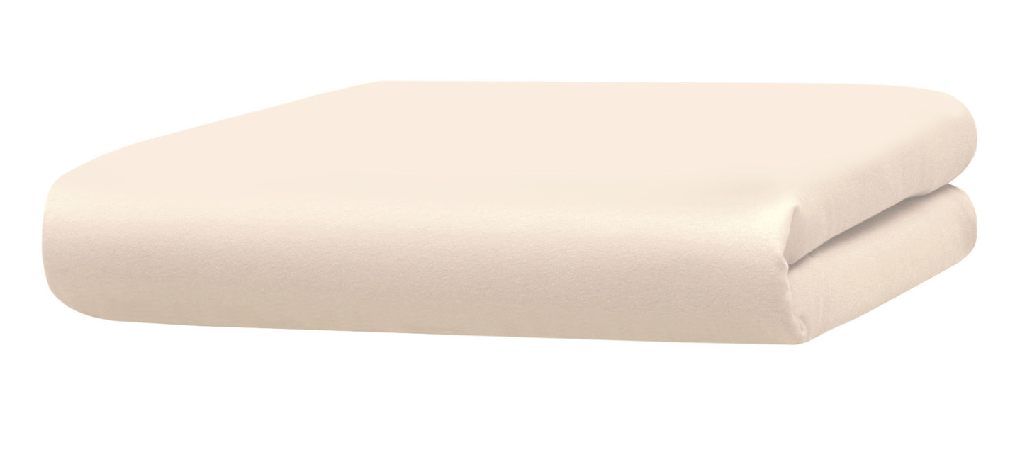 Mako-Feinjersey-Spannbetttücher und Kissenbezüge aus 100% Baumwolle, Größe 136 (1 Spannbetttuch, 140–160/200 cm), Leinen von BADER
