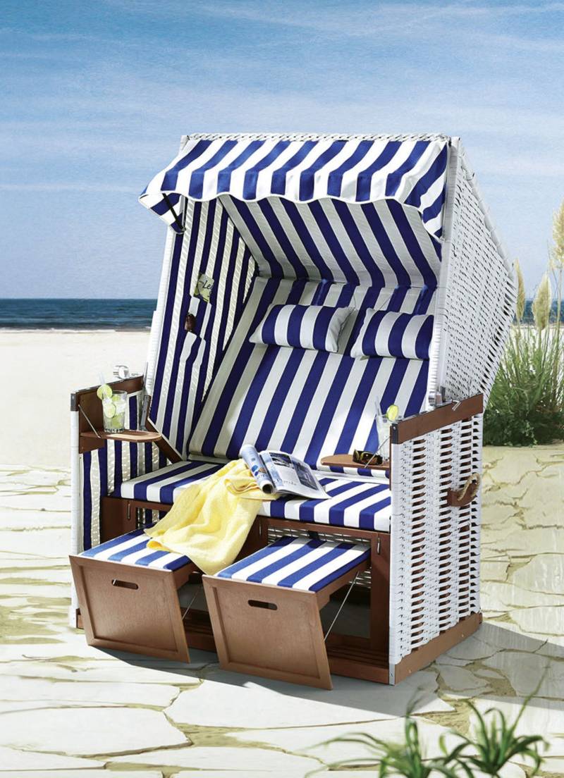 Maritimer Strandkorb, Blau-Weiss Maritimer Strandkorb, Blau-Weiss von BADER