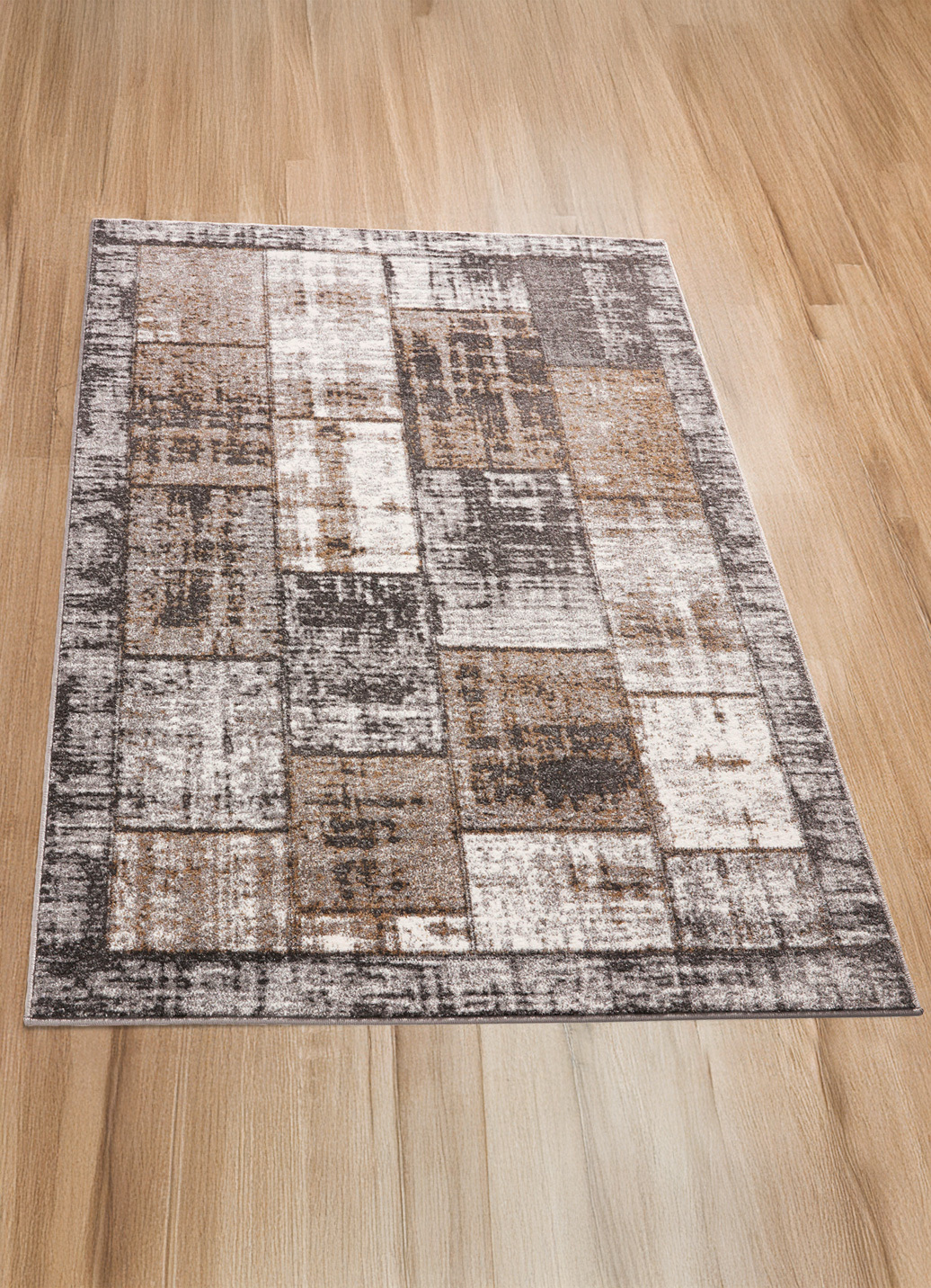 Moderne Brücken und Teppiche, Größe 111 (Brücke, 60x110 cm), Grau von BADER