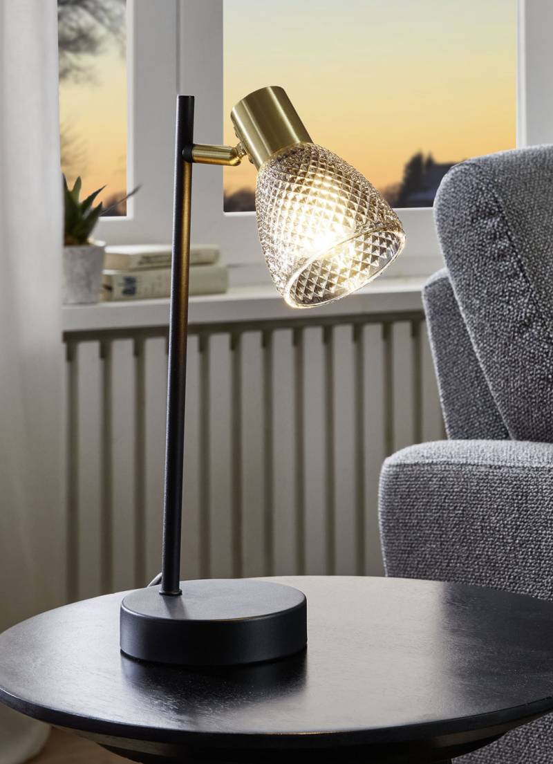 Moderne Tischleuchte, Schwarz-Gold Moderne Tischleuchte, Schwarz-Gold von BADER