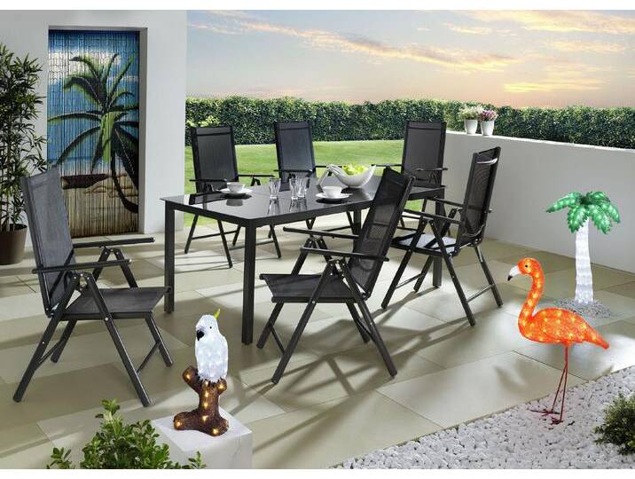 Möbelserie Miami aus wetterbeständigem Aluminium, Klappsessel, 2er-Set, Anthrazit Möbelserie Miami aus wetterbeständigem Aluminium, Klappsessel, 2er-Set, Anthrazit von BADER