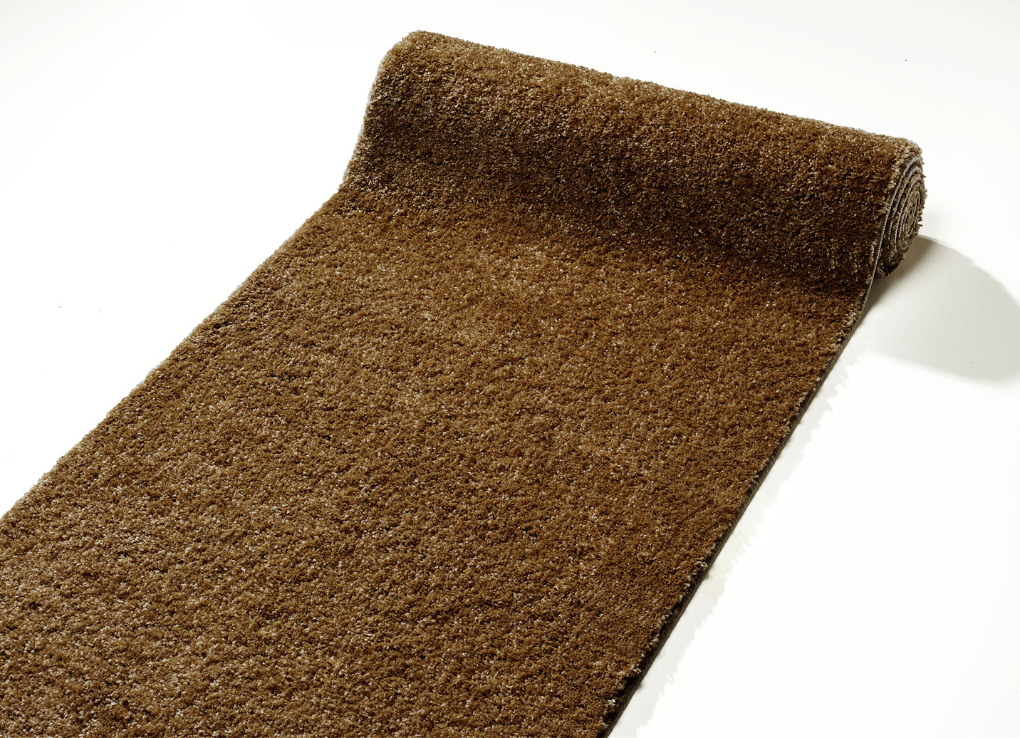 Pflegeleichter Läufer nach Wunschmaß, Größe 102 (Läufer, 60 cm breit), Braun von BADER