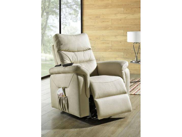 Relax-Sessel mit Aufstehhilfe, Mit Massagefunktion, Beige von BADER