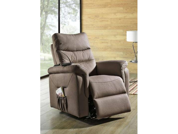 Relax-Sessel mit Aufstehhilfe, Mit Massagefunktion, Braun von BADER