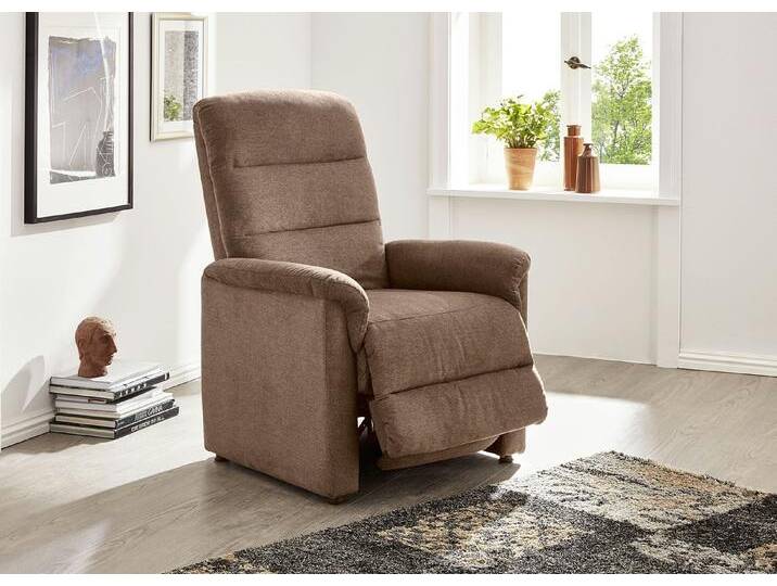 Relax-Sessel mit doppelter Federung, Cappuccino von BADER